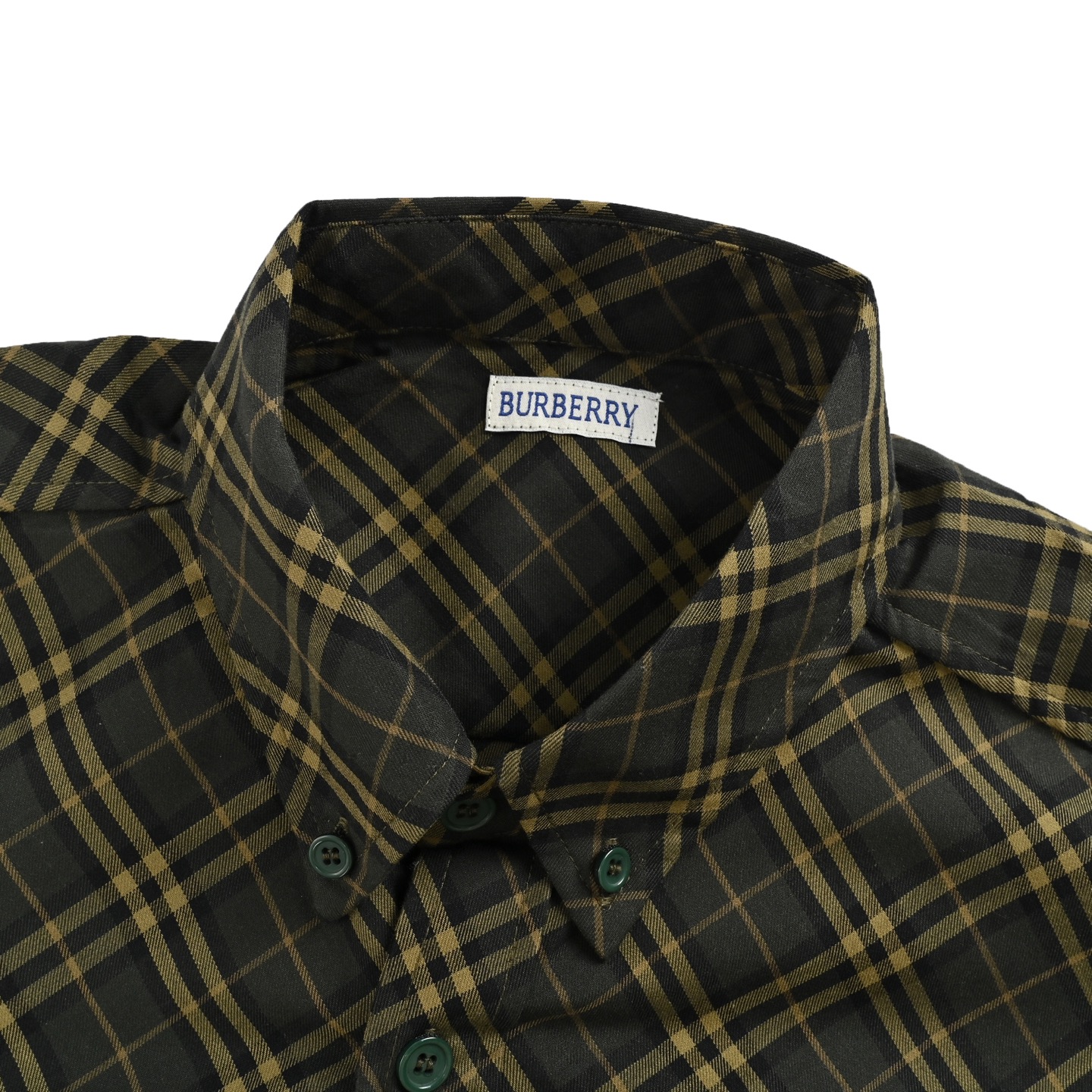 Burberry 25ss shield embroidered check shirt