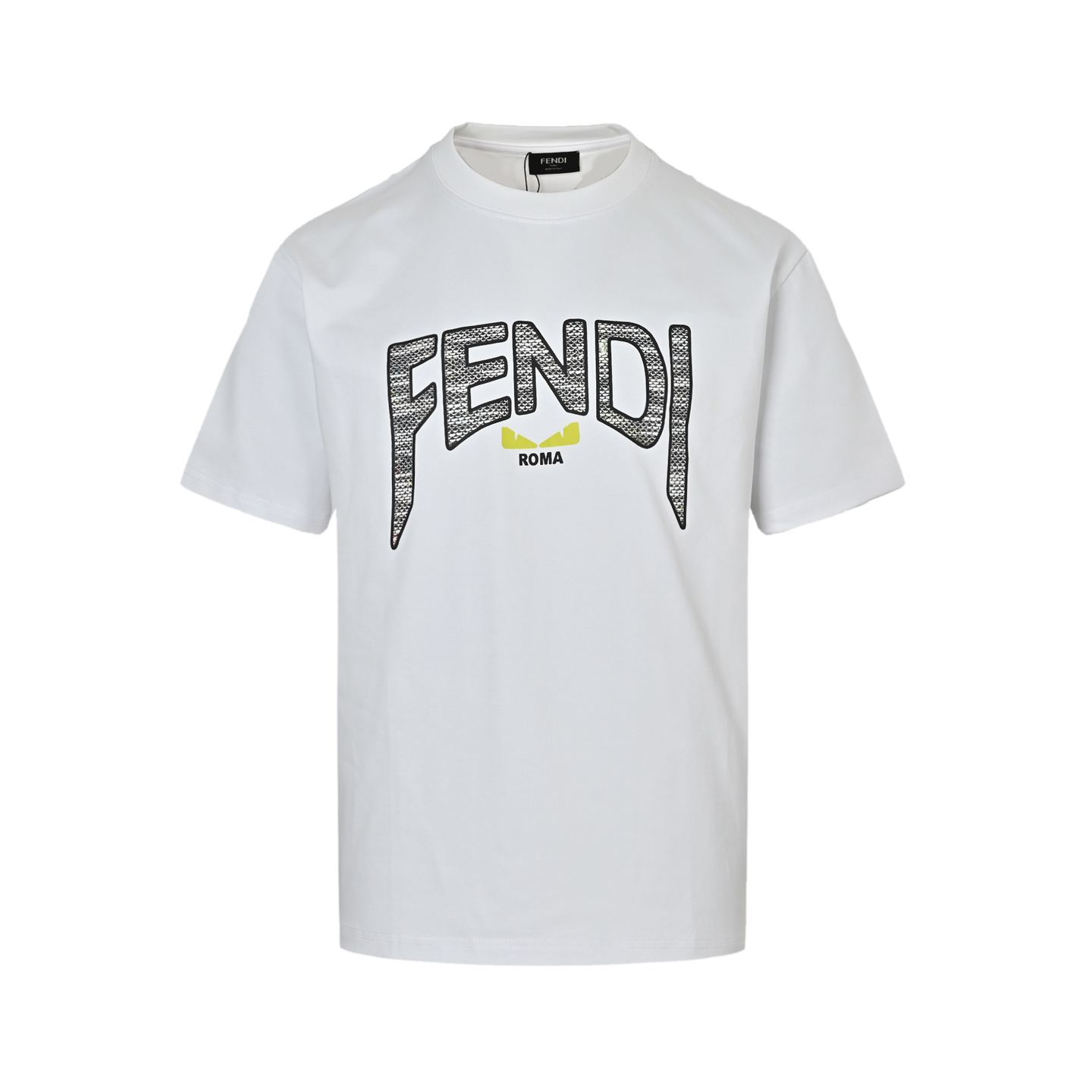Fendi 25ss large letter logo print short sleeve