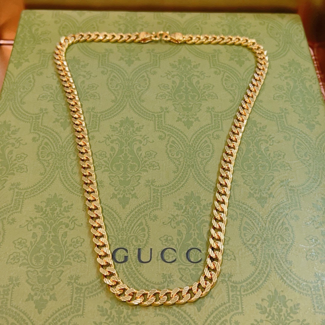 Gucci Anger Forest Series Double G New Flat Necklace