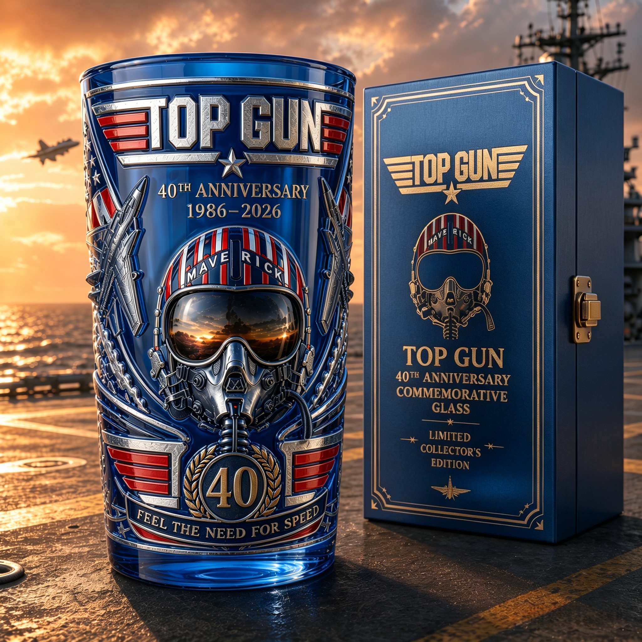 🥤Top Gun 40th Anniversary Commemorative Glass✈️