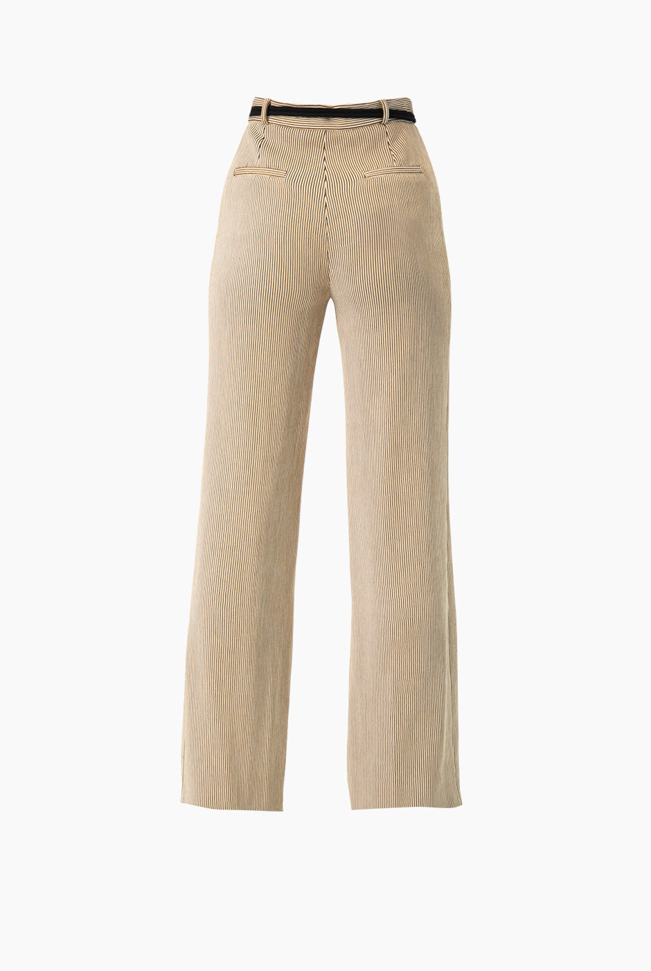 Pantalon semi campana con cierre