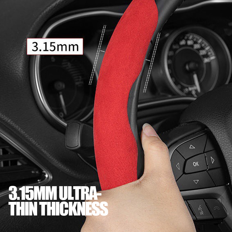 Suede Steering Wheel Cover(1 Pair)