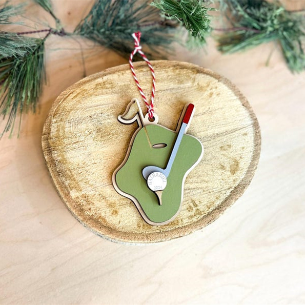 Golf Keepsake Christmas Tree Ornament