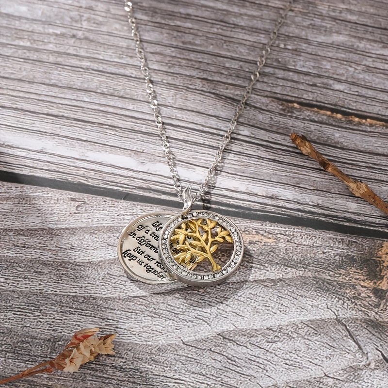 🌲Early Christmas Sale 49% OFF🌲Family Tree Silver Crystal Necklace