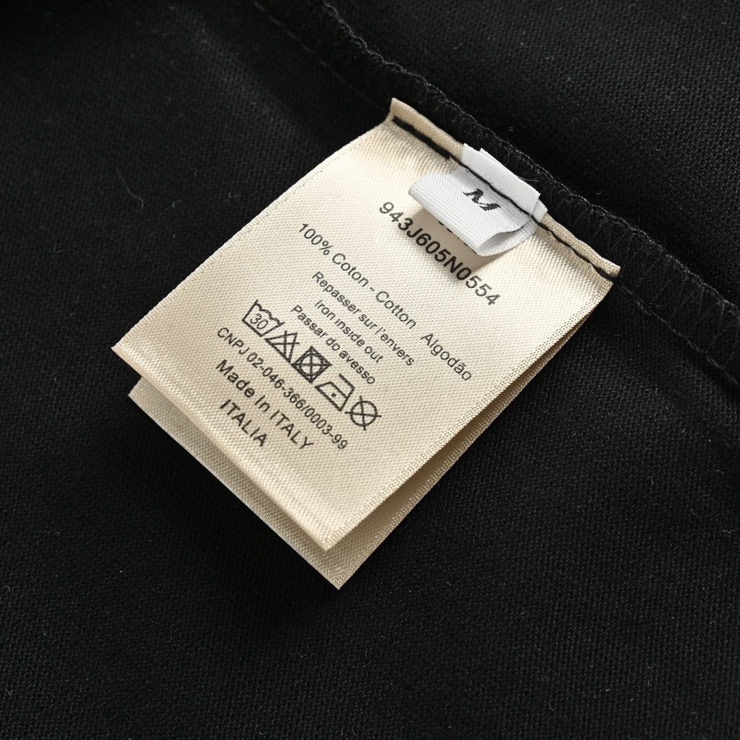Dior 24ss large letter logo print short sleeves