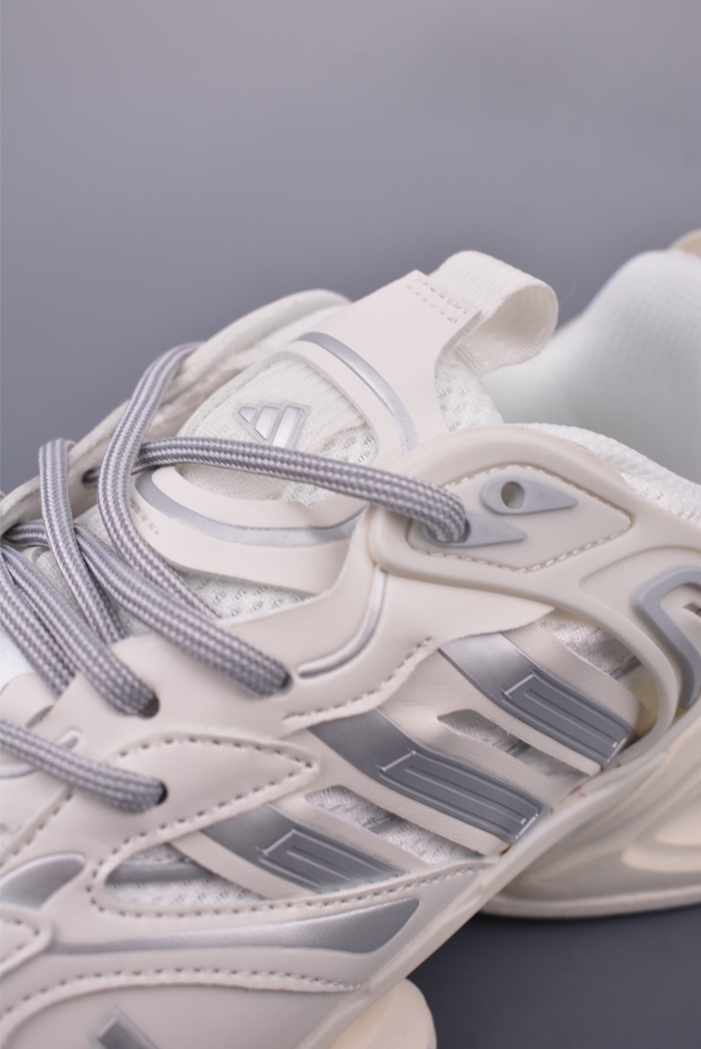 Adidas XLG Runner Deluxe Daddy Shoes Off-White Silver Gray IH1584