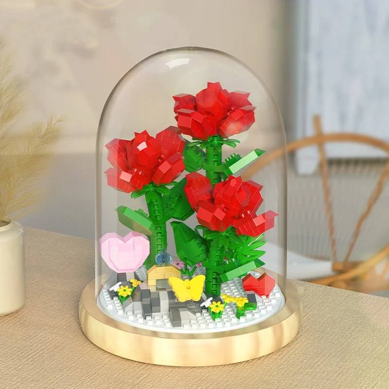 Flowers Bouquet Building Blocks Set
