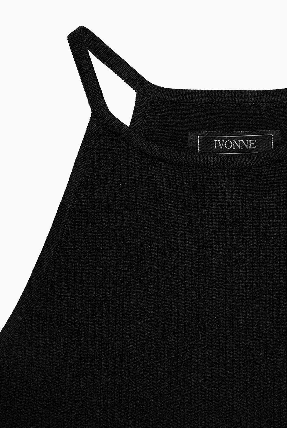 Slim Top Halter Rib