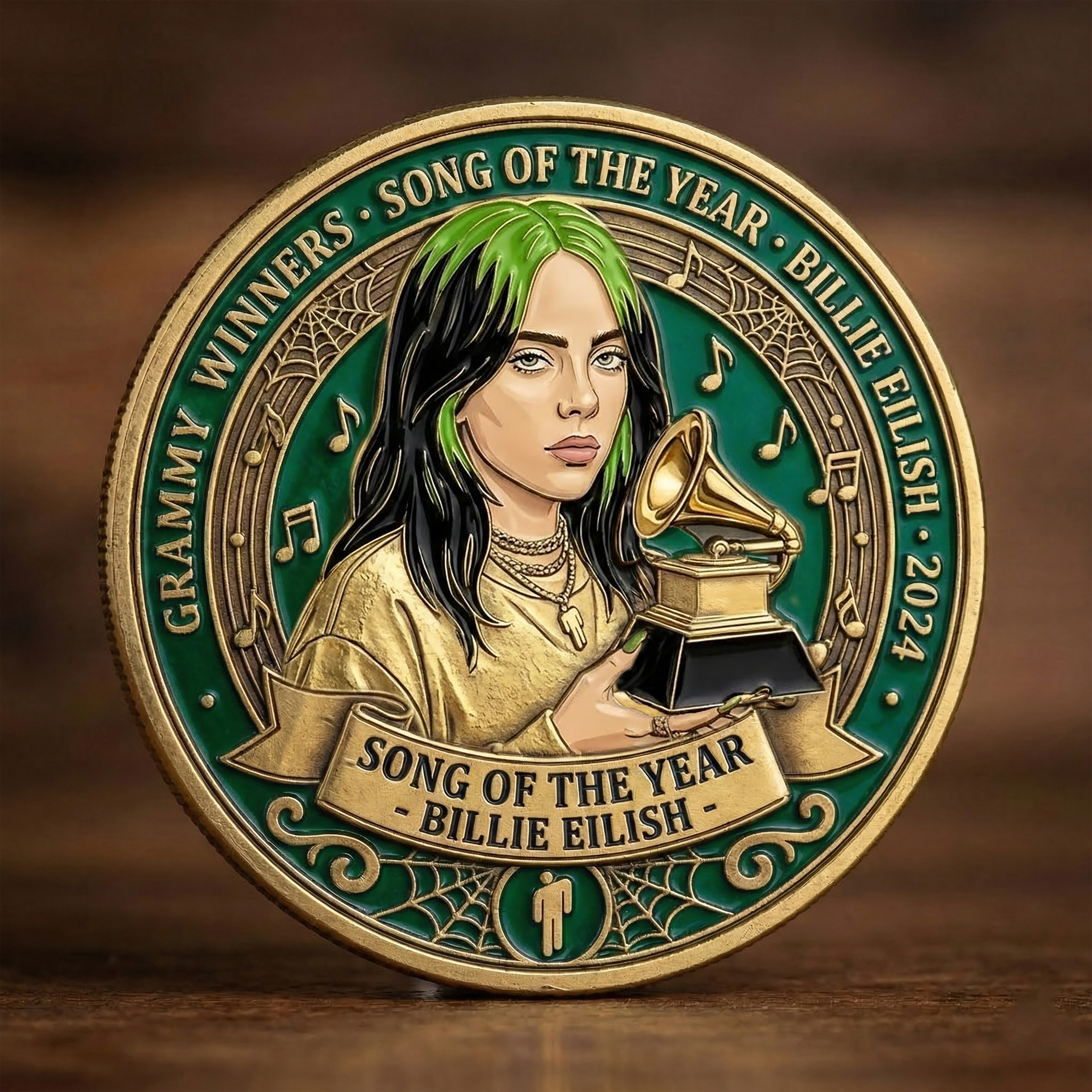 Billie Eilish Song of the Year Commemorative Coin 🎶🏆