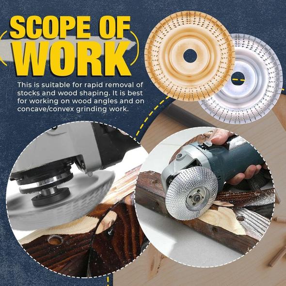 🔥48% OFF THIS HOUR🔥Wood Angle Shaping Wheel(BUY 3 GET 1 FREE & FREE SHIPPING)