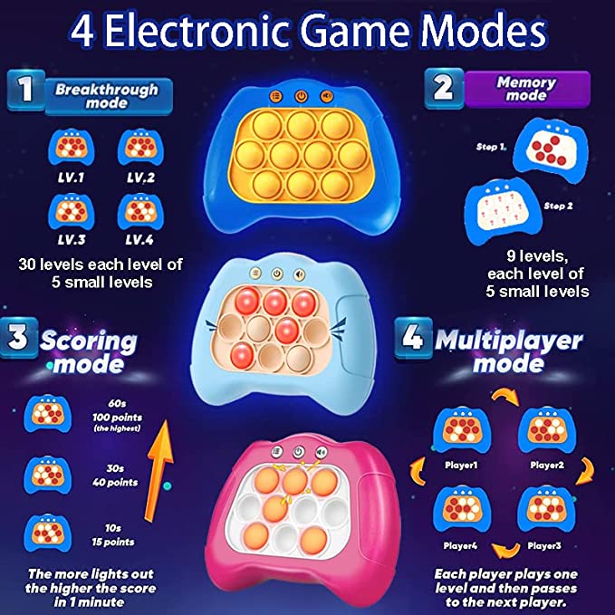 (🔥Last Day Promotion-SAVE 50% OFF)🎮2023 New Upgrated Puzzle Pop-it Fidget Game-BUY 2 GET FREE SHIPPING