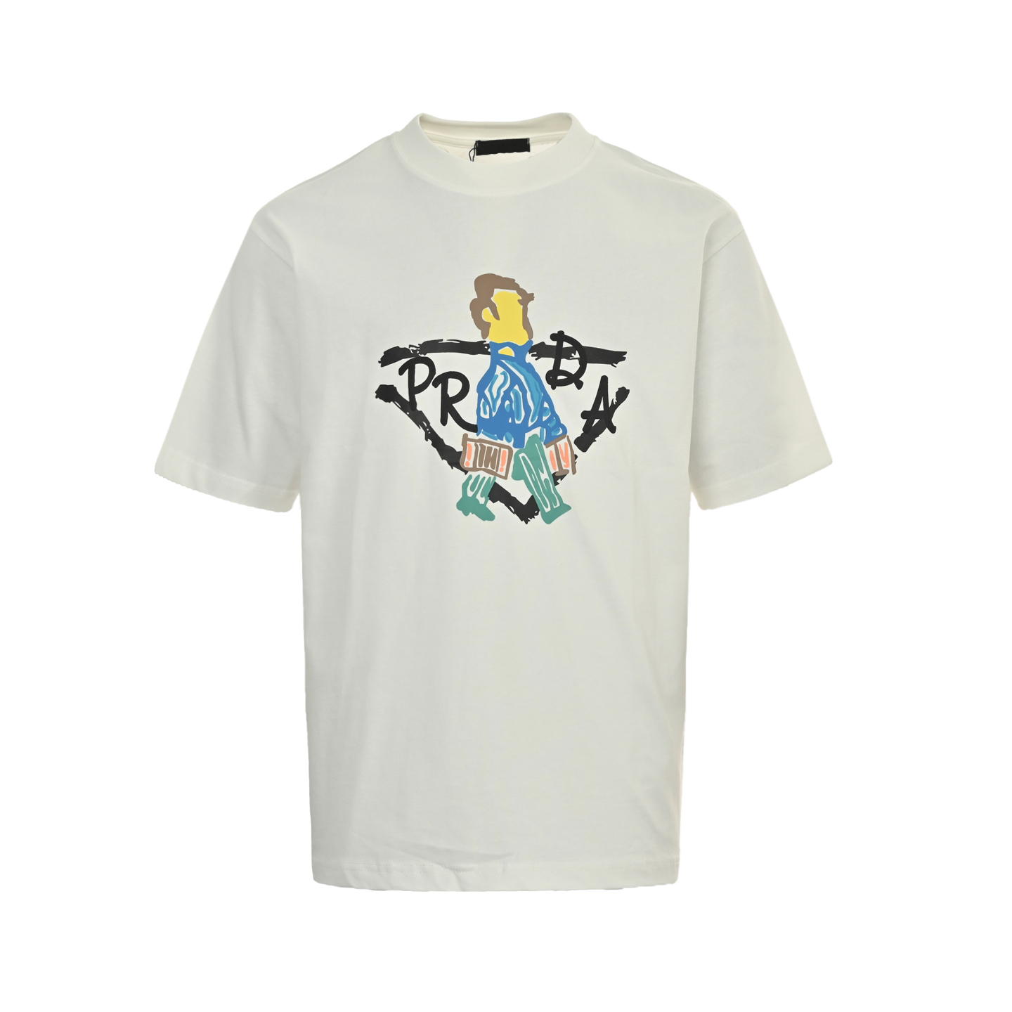 Prada 25ss short sleeve bag with figurine print