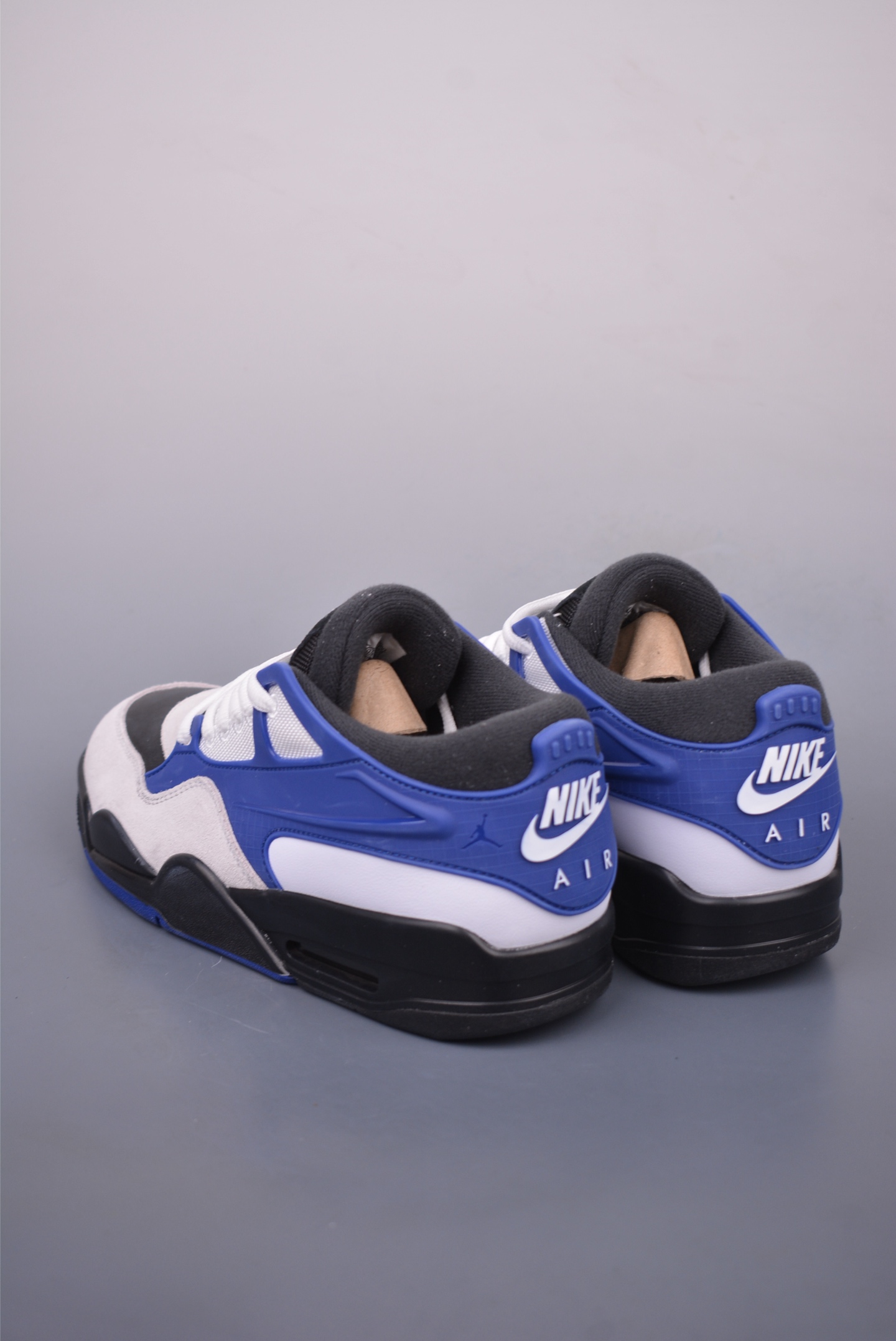 Nike Air Jordan 4 RM Reflective Basketball Shoes Black, White and Blue FQ7939-140
