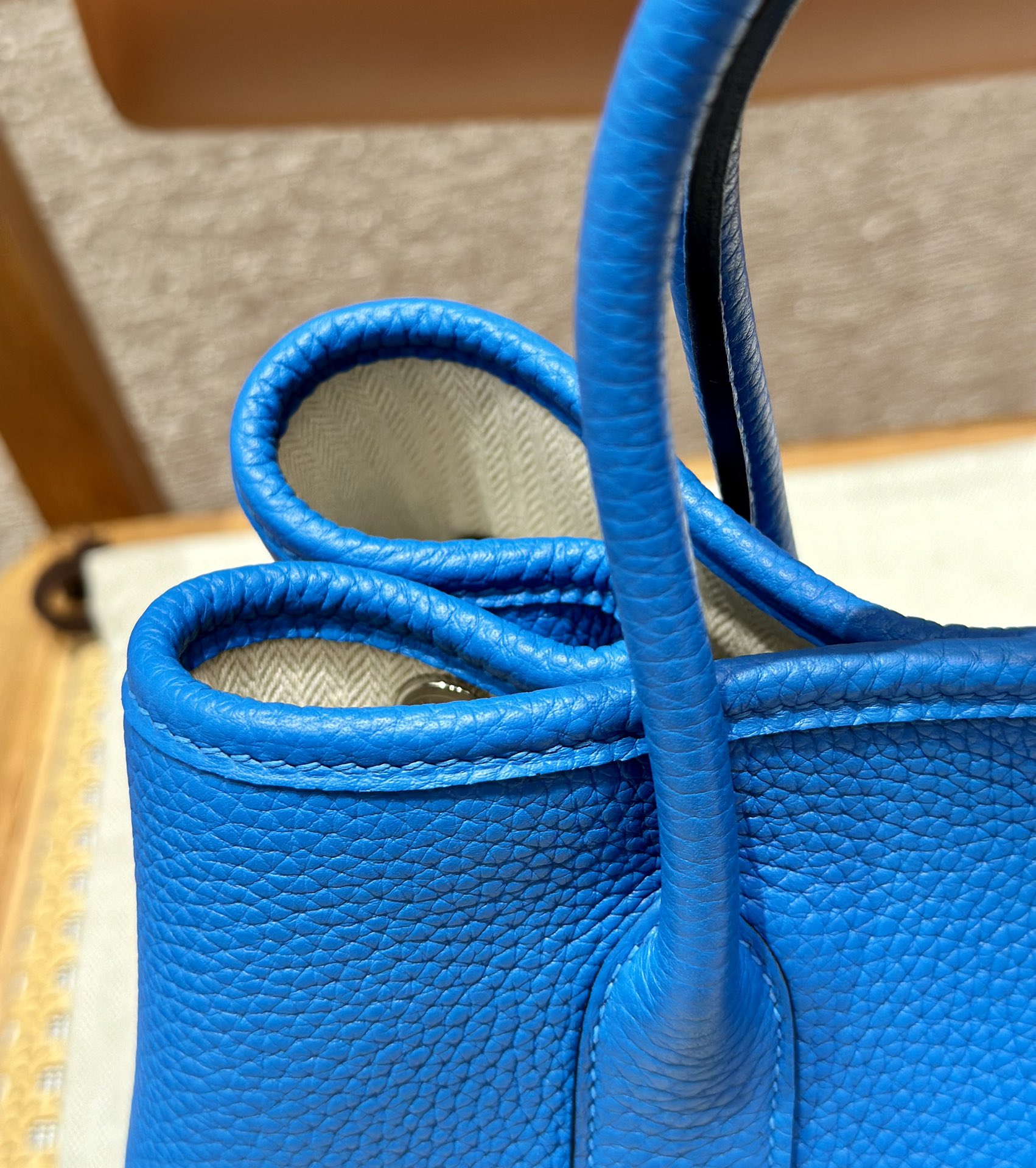 Hermes Garden party 30cm T7Blue Hydra (Handmade to order)