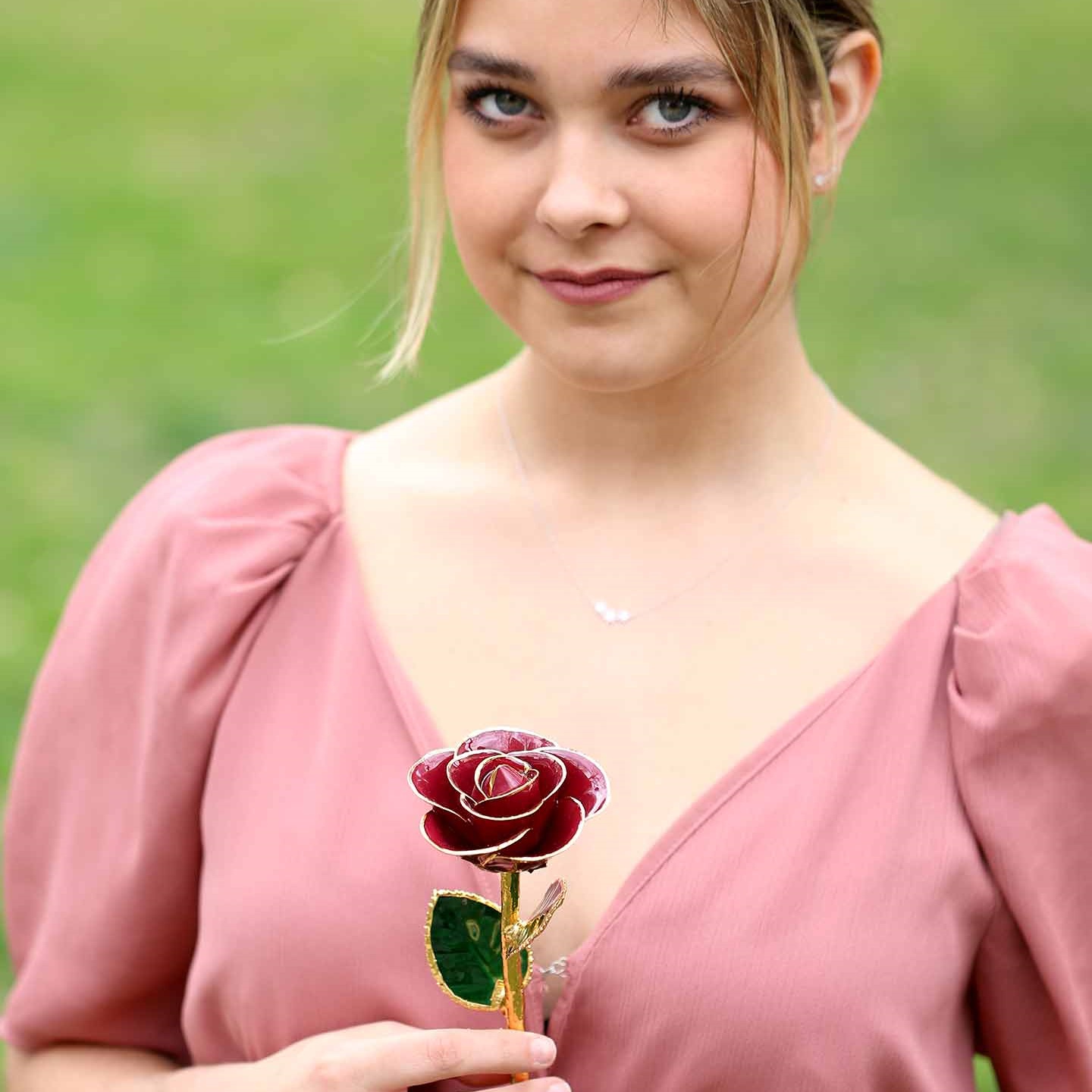 🔥HOT SALE🔥24kt Gold Dipped Rose Real Rose