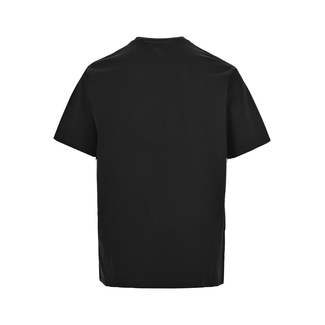 Balenciaga 24ss Dragon Year Flame Letters Printed Short Sleeve