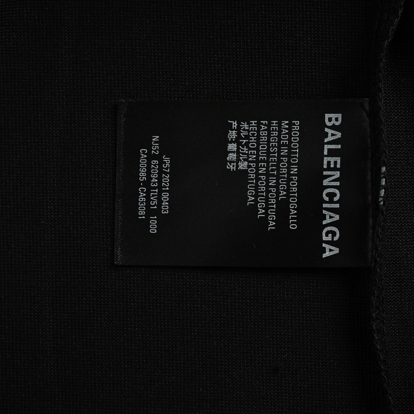 Balenciaga 25ss graffiti letter print short sleeve