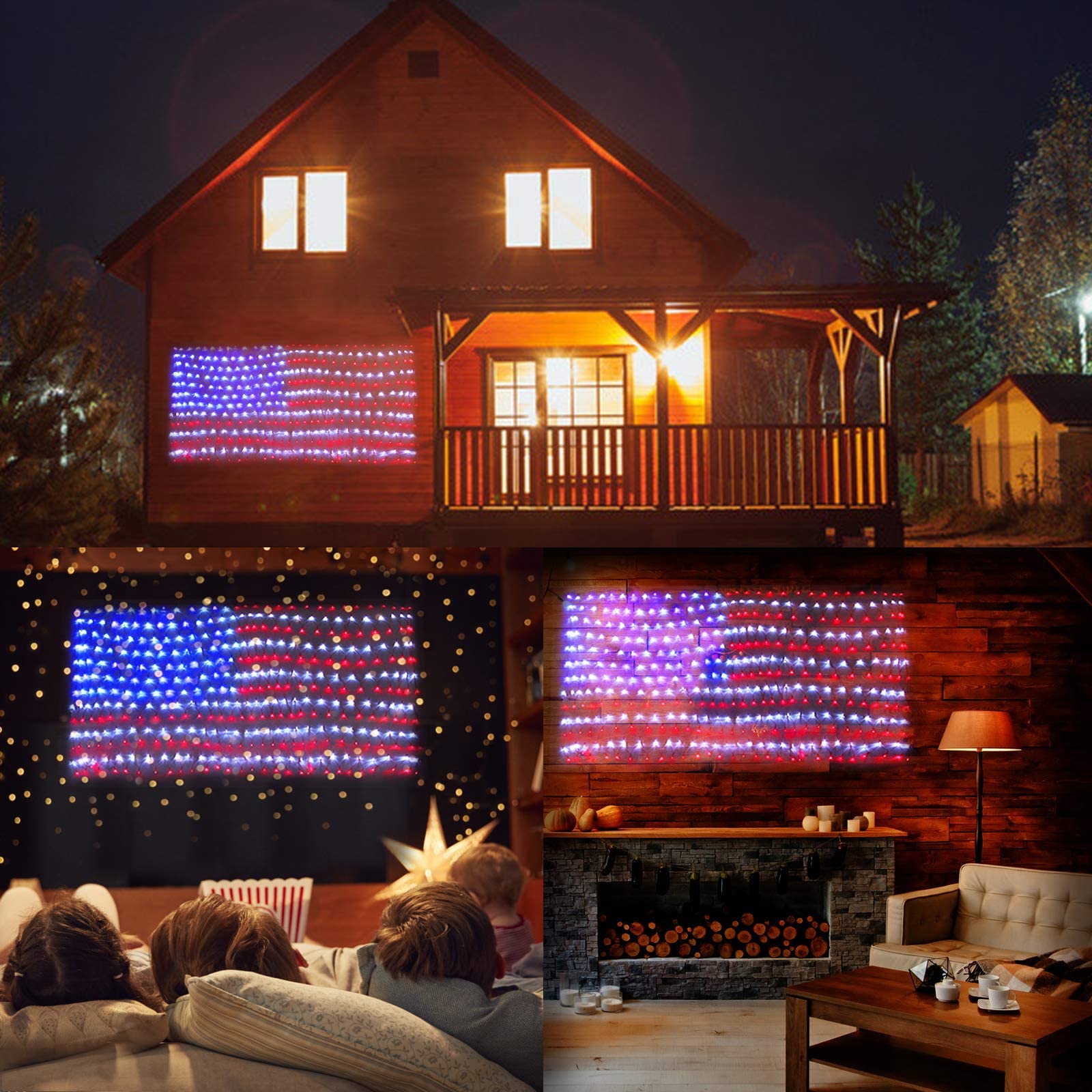 🔥Last Day 50% OFF🔥American FLAG 420 LED STRING lamp-Large American FLAG outdoor lamp