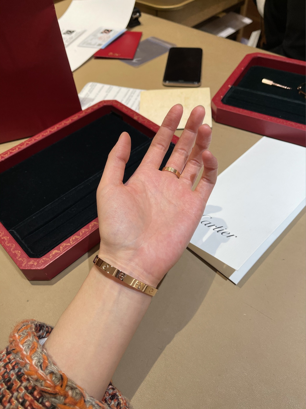Cartier wide diamond-free bracelet