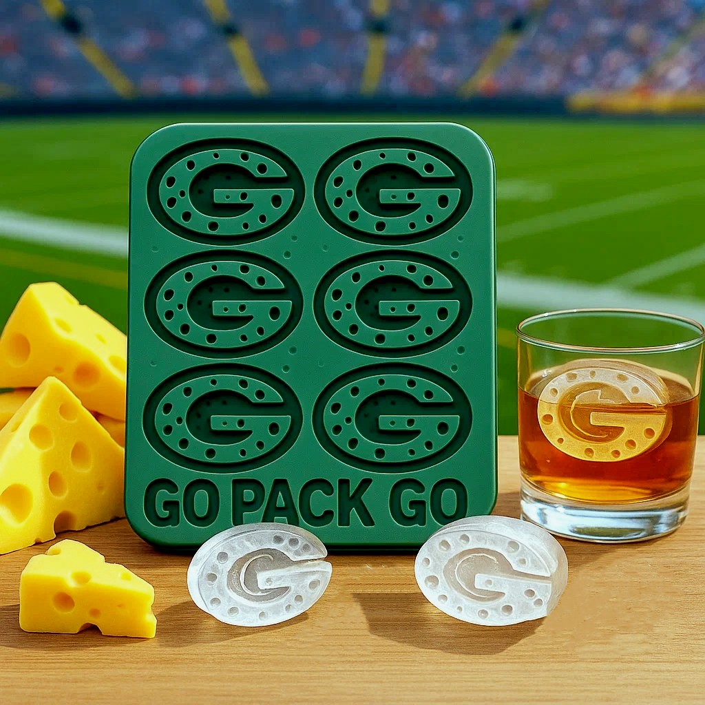 Green Bay Packers Limited-edition Cheese Ice Cube Mold