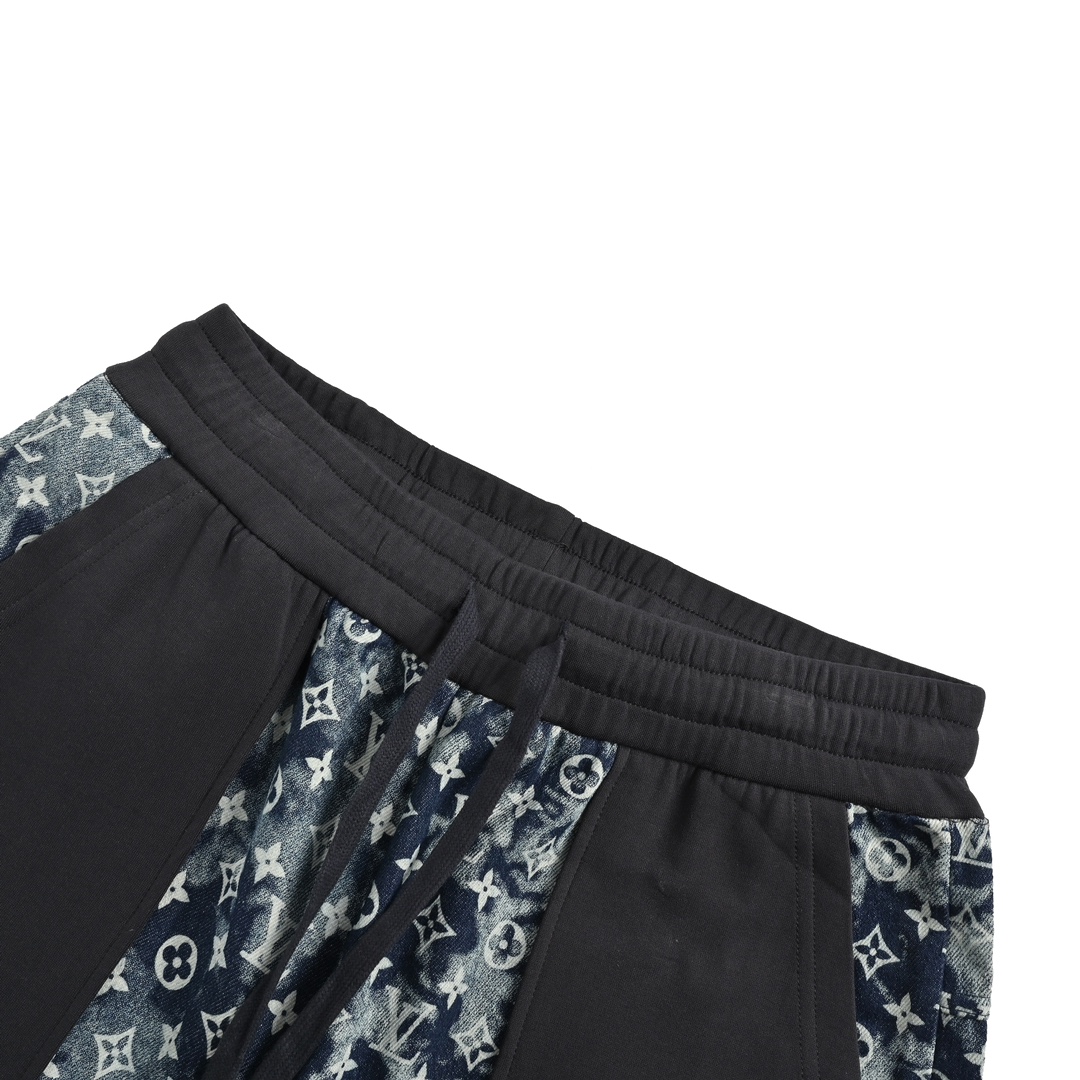Louis Vuitton Printed Denim Patchwork Large Pocket Trousers