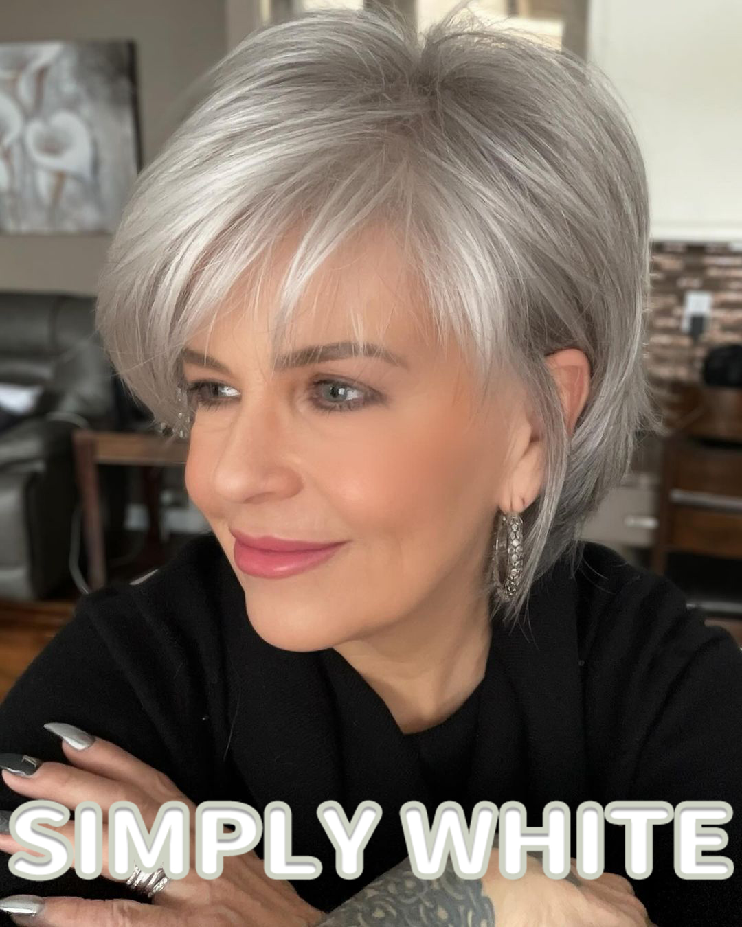 Short Layered Wig With a Chic Cut