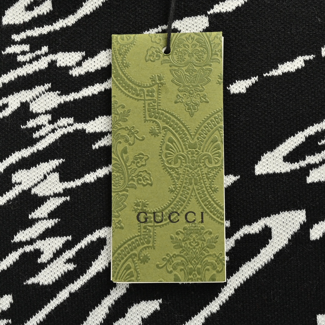 Gucci 24Fw twisted all-over Double G jacquard sweater