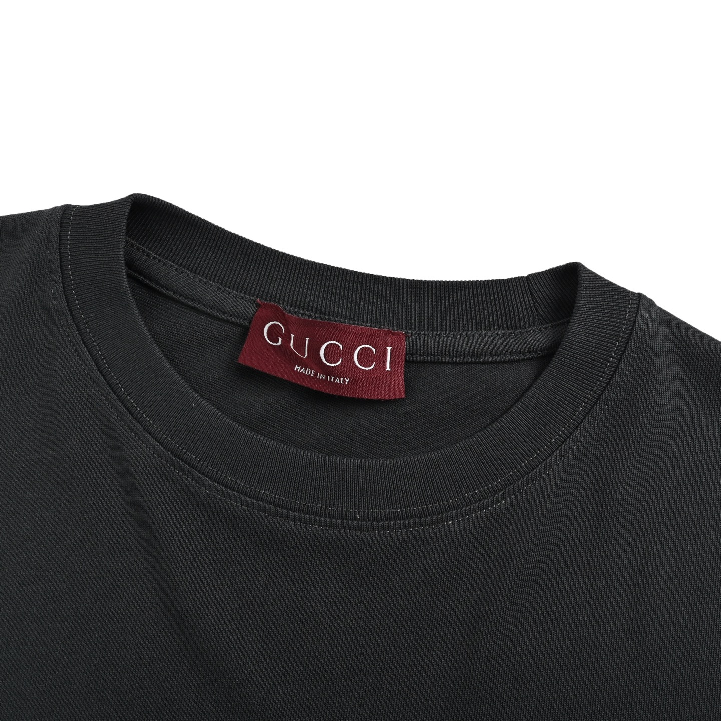 Gucci 25ss chest embroidered patch small logo short sleeve