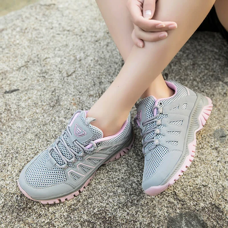 Couple Outdoor Fly Woven Breathable Sneakers