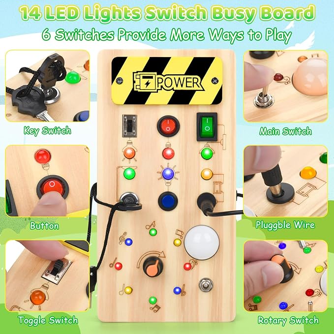 🧒🧒Montessori LED Busy Board (Flash Sale - 50% Off)