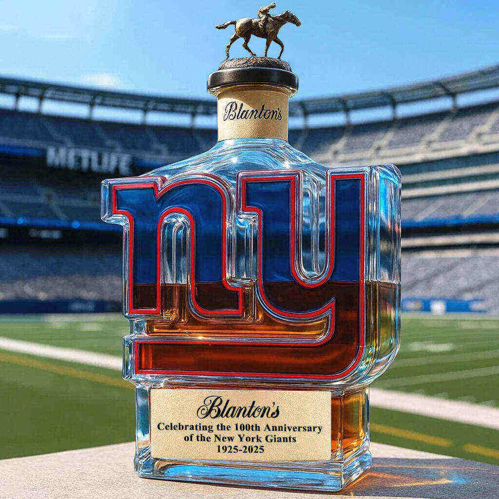 New York Giants 100th Anniversary Whisky Collector's Edition Bottle
