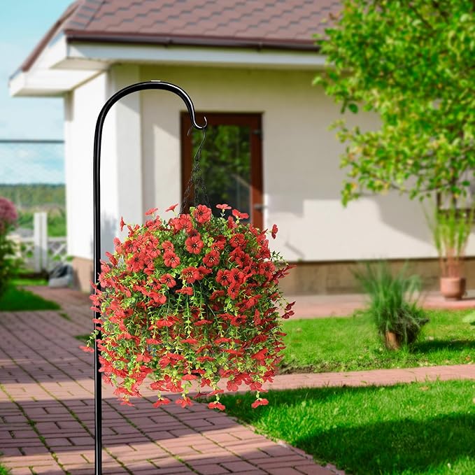 🔥LAST DAY 50% OFF🔥2 PCS Artificial Hanging Silk Fake Daisy Realistic Flowers ,UV Resistant