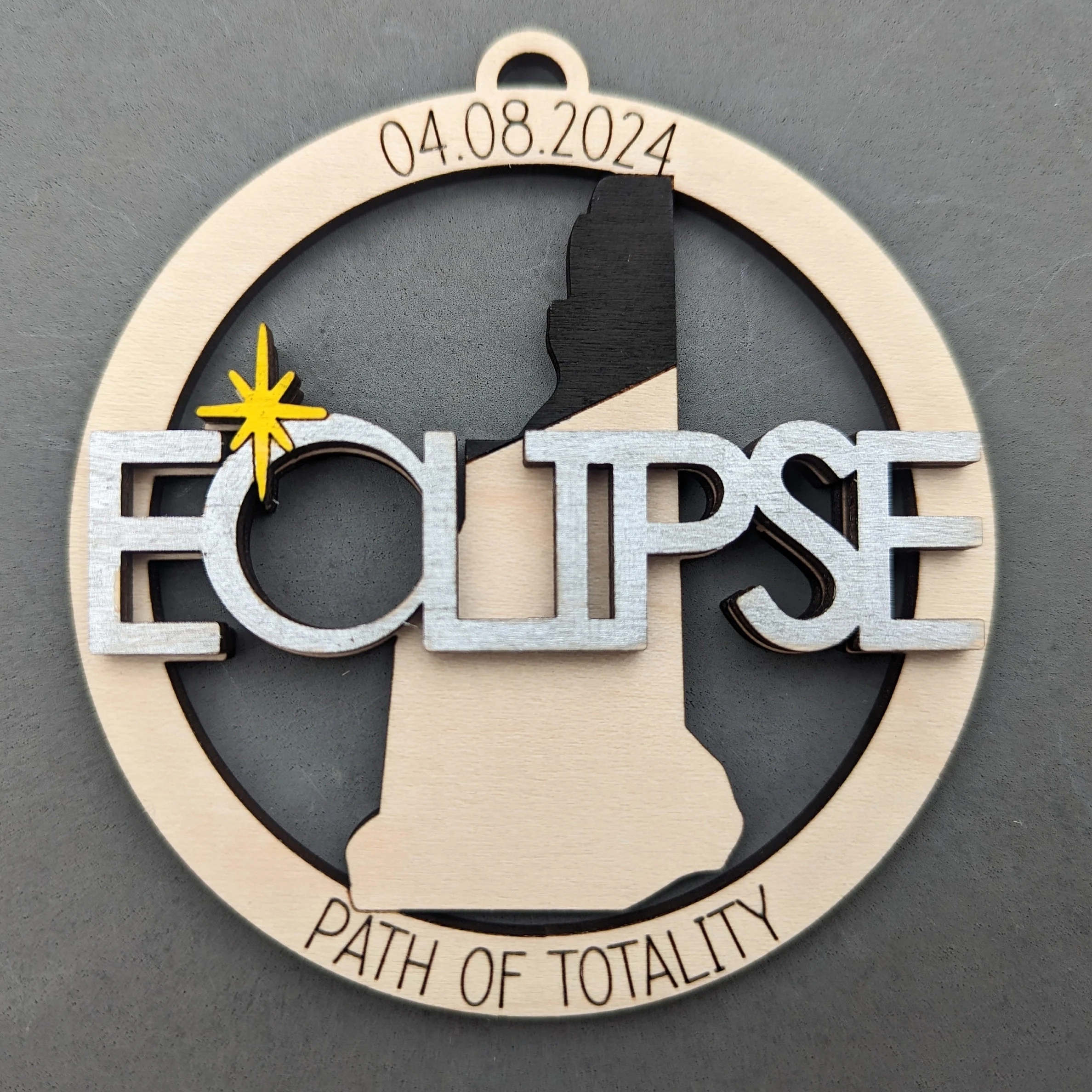 2024 Eclipse Keepsake | Path of Totality States Magnet or Ornament