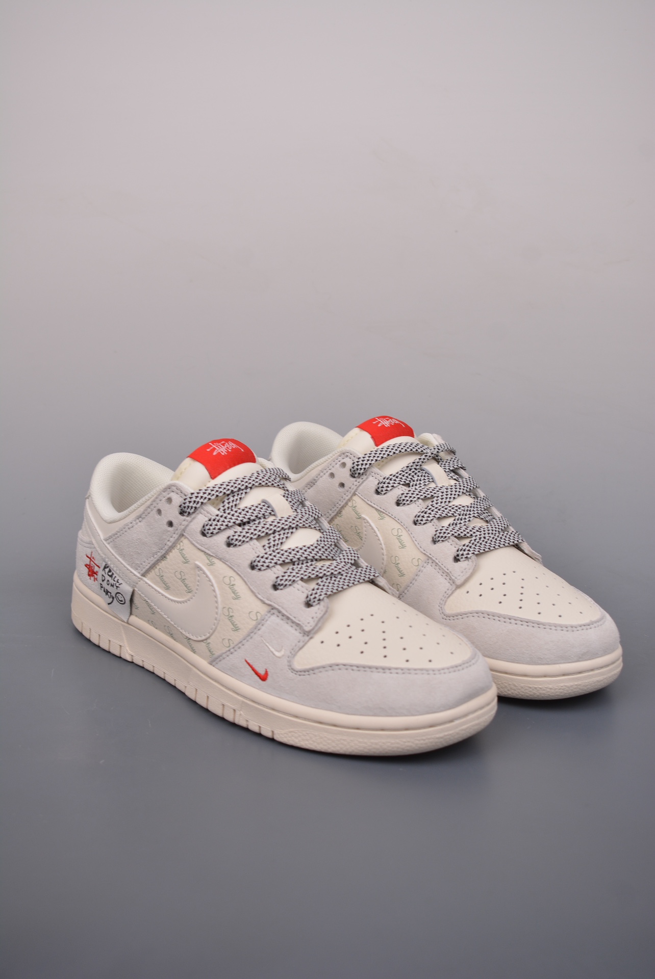 Stussy x Nike By You SB Dunk Low Retro SP Beige Grey YX5066-218