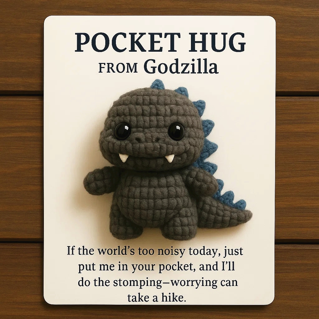 Godzilla pocket hug