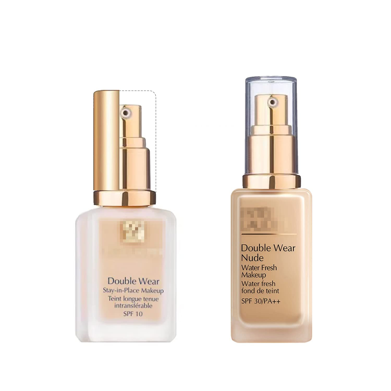 Gold and Transparent Cap Double Wear Foundation Pump