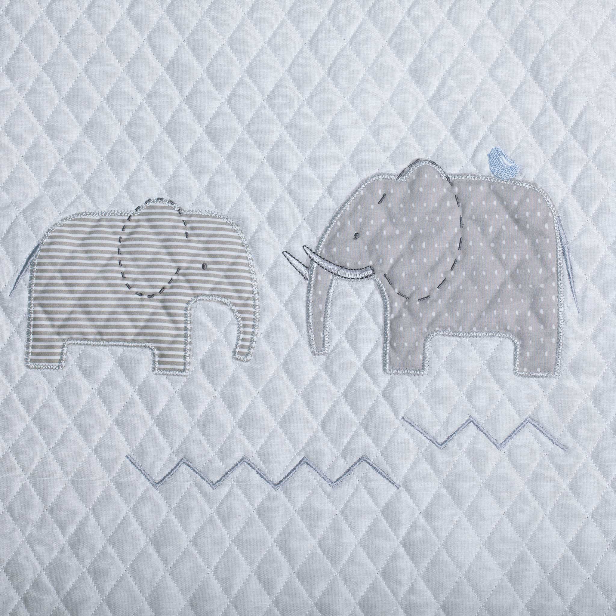 Juego de Cuna Elefante azul