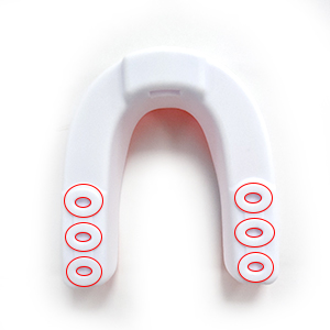 Orange & Pink 2 Pack Youth Football Mouth Guard with Case and Strap