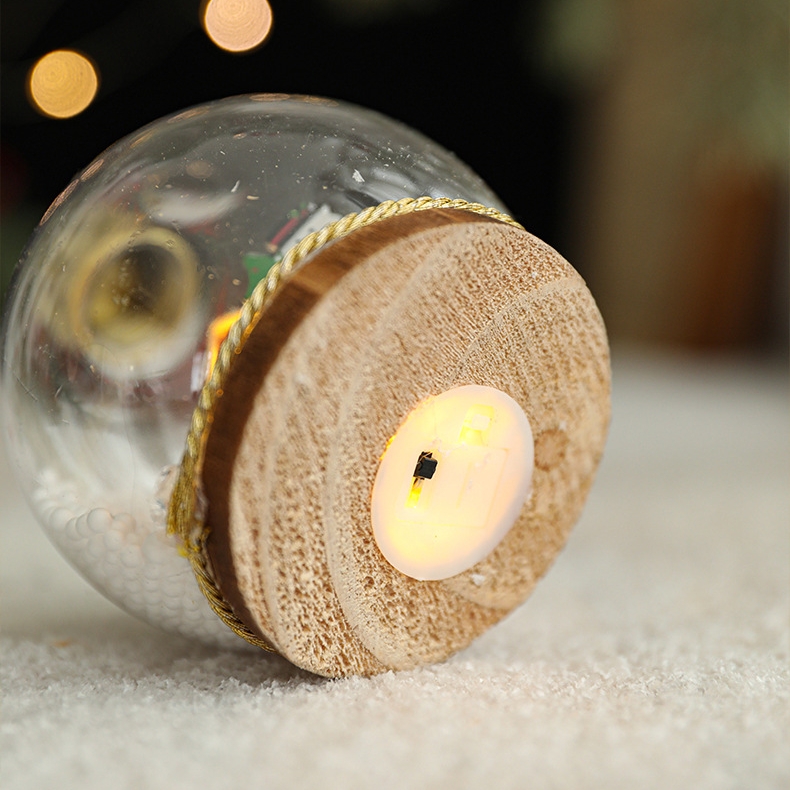 🎄Cozy Glow LED Christmas Cabin Ornament