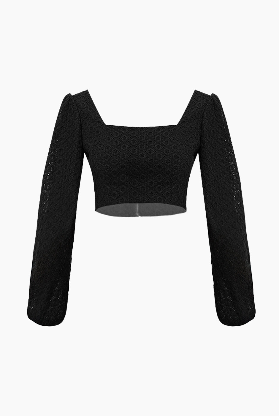 Blusa corta con escote cuadrado