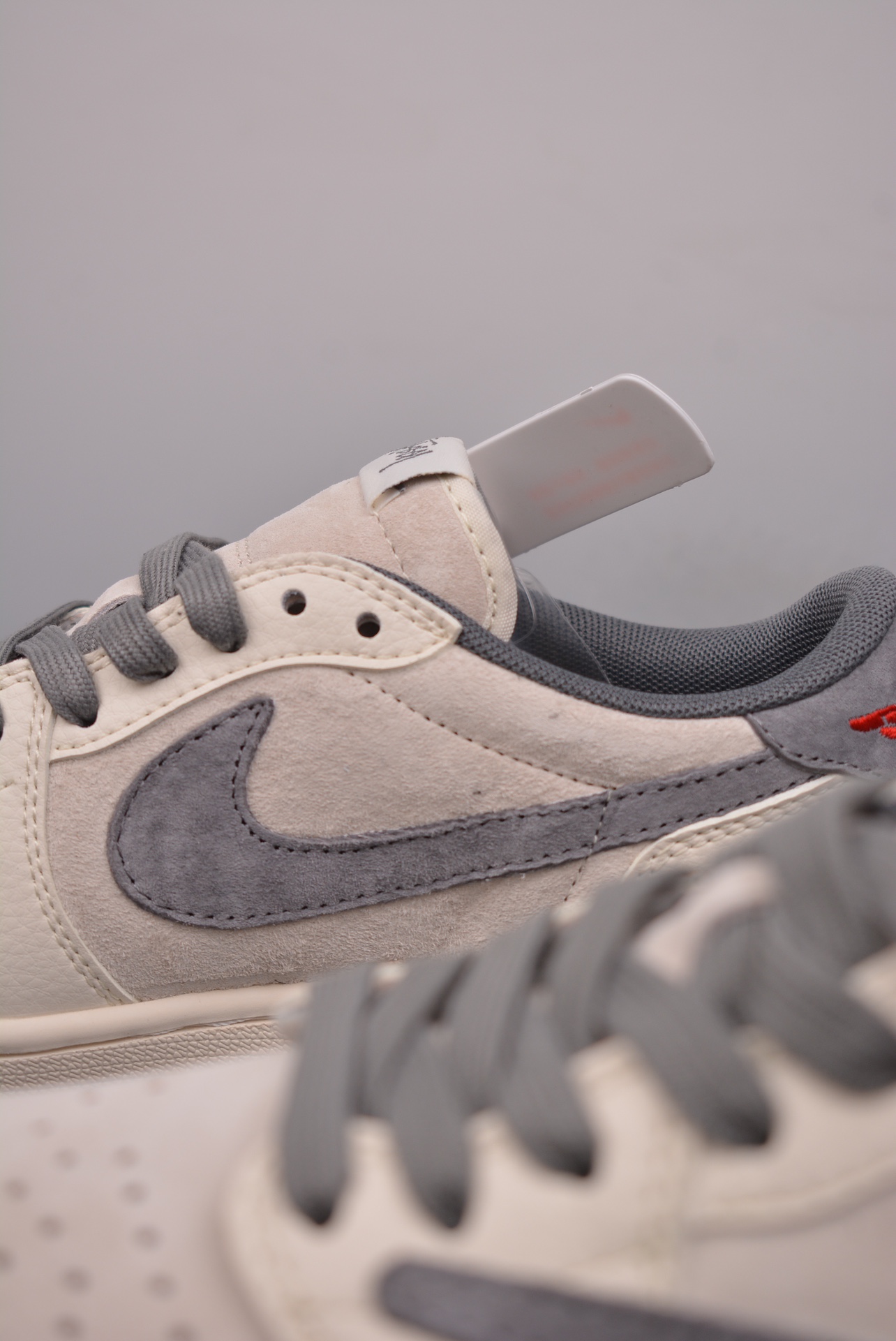 Stussy x Travis Scott x Nike Air Jordan 1 Low OG Beige Grey XZ6868-001
