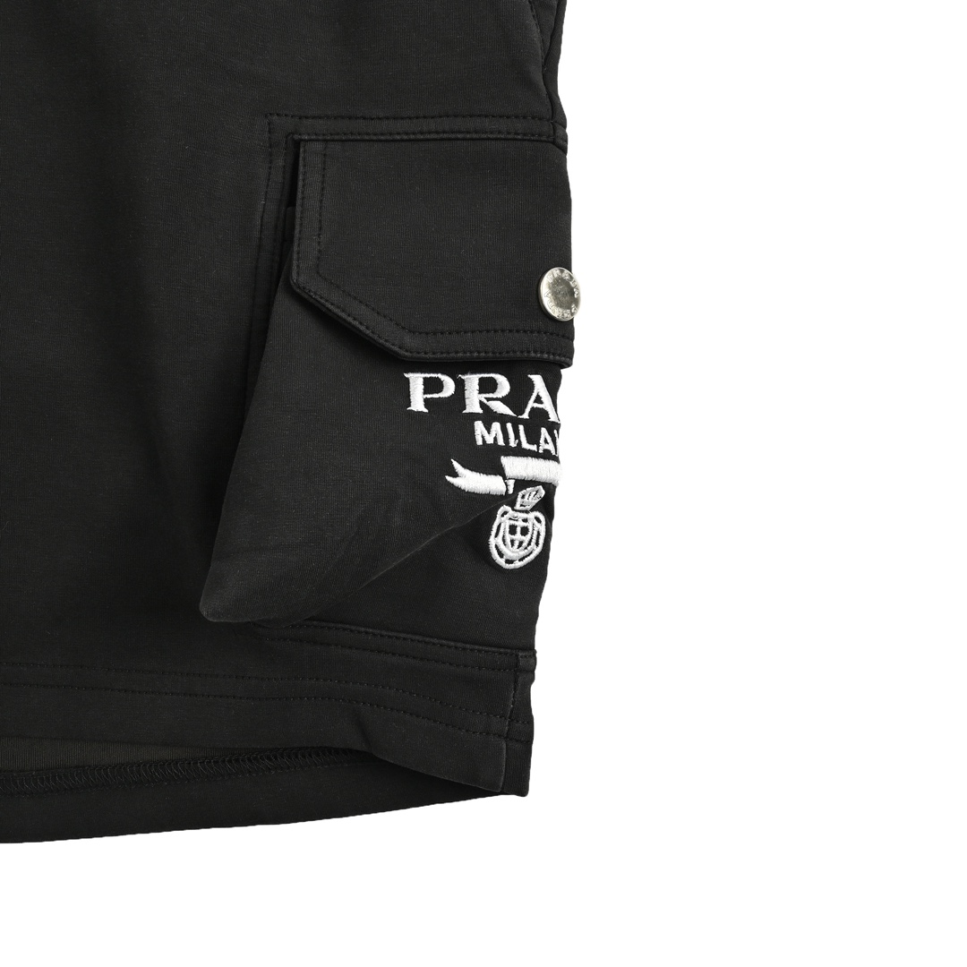 Prada 24ss side pocket cargo shorts