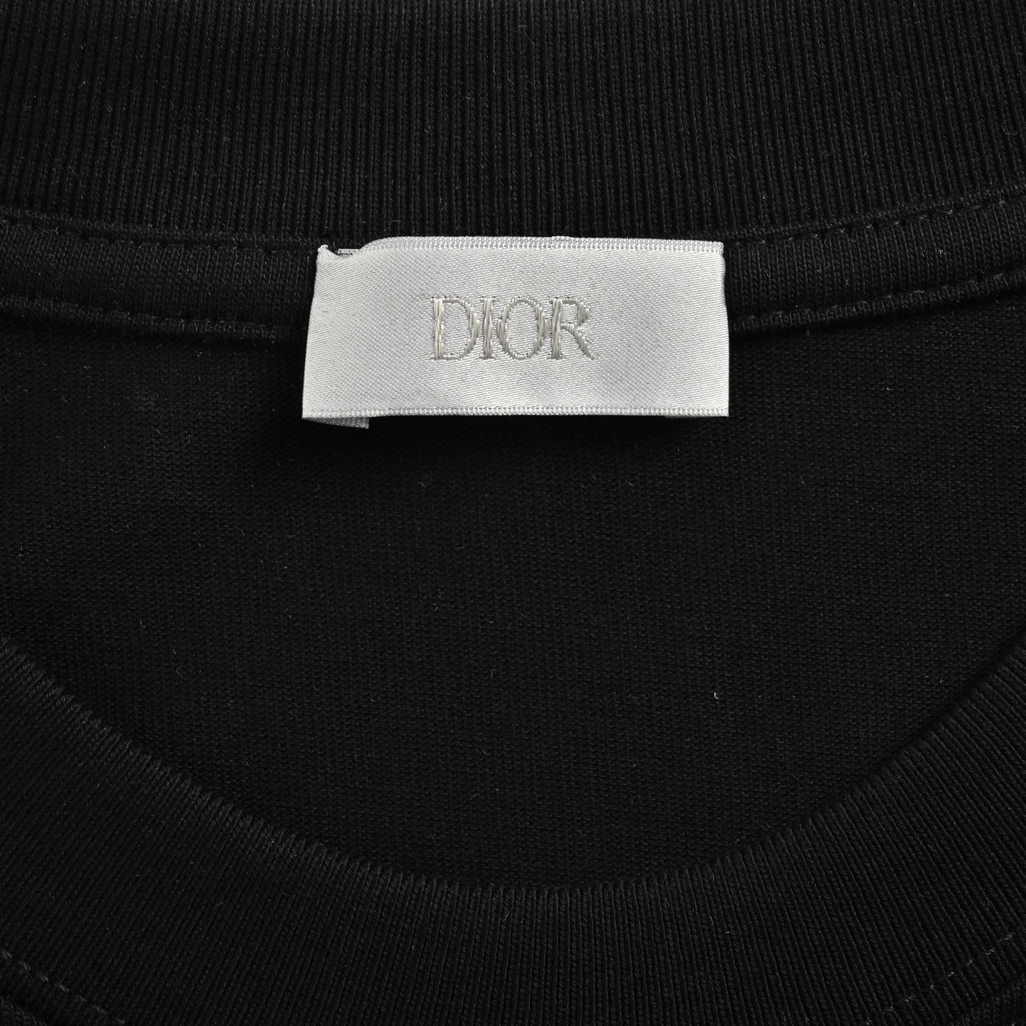 Dior monogram patch embroidered letter short sleeve
