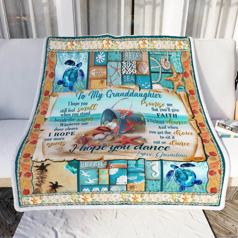 Love My Granddaughter Sofa Throw Blanket