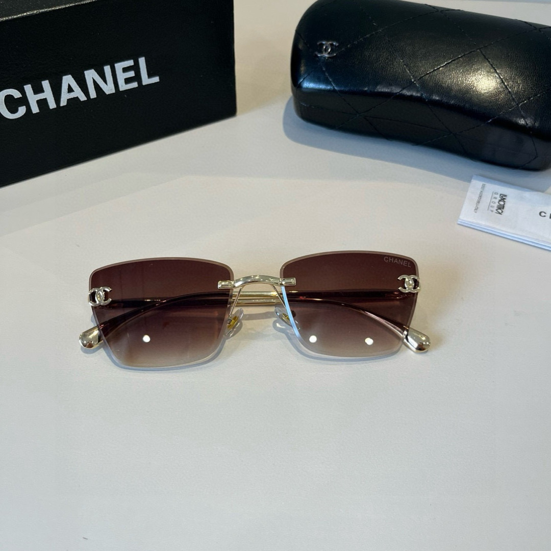 Chanel rimless sunglasses