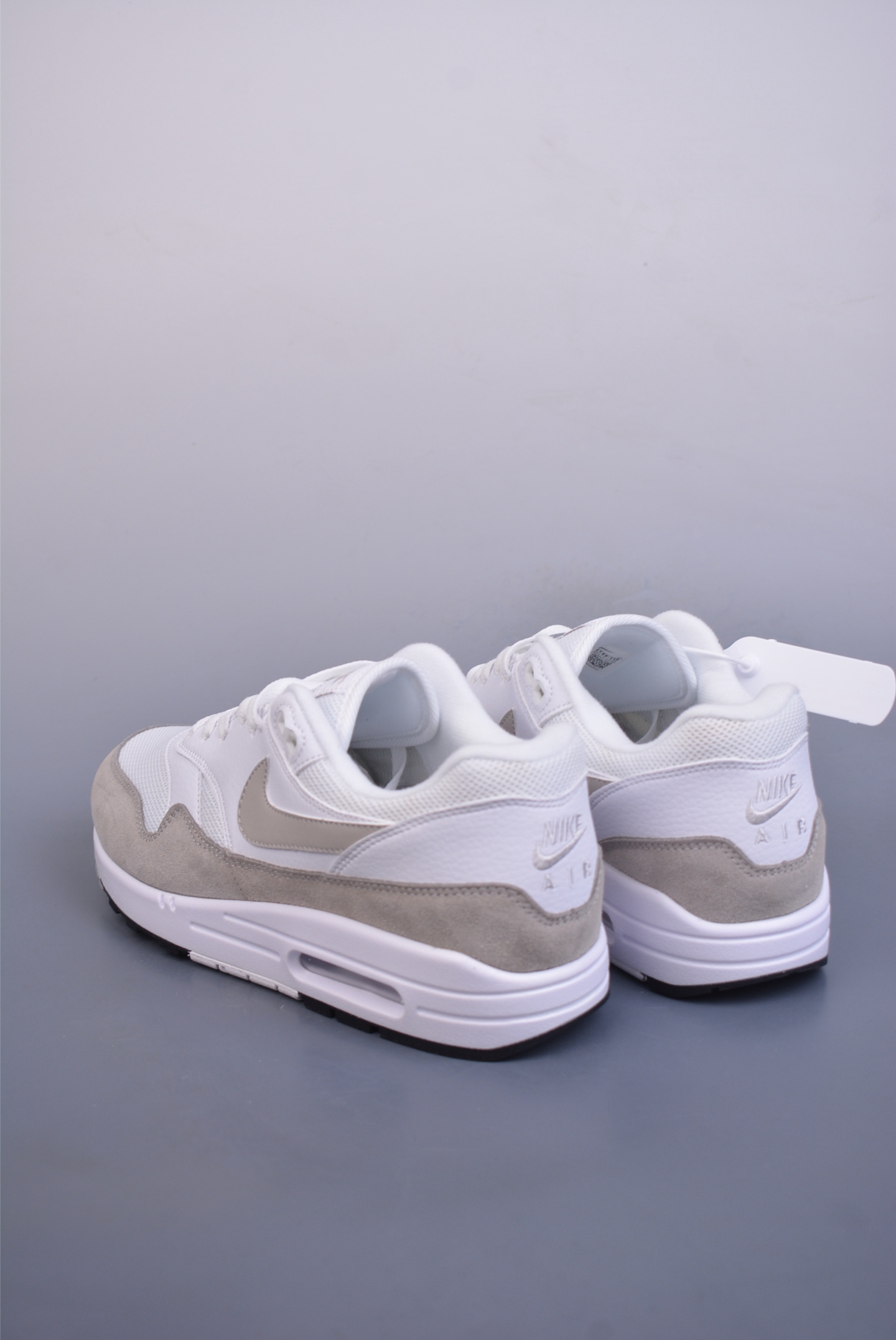 Nike Air Max 1 87 Original Series Running Shoes White and Gray AH8145-110