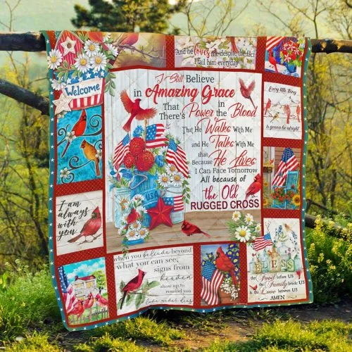 The Old Rugged Cross Cardinal Quilt
