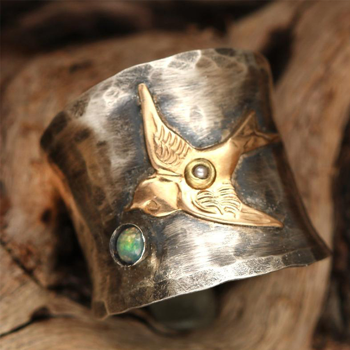 Natural Stone Ring Healing Stone Ring---Soaring Bird【In pre-sell】