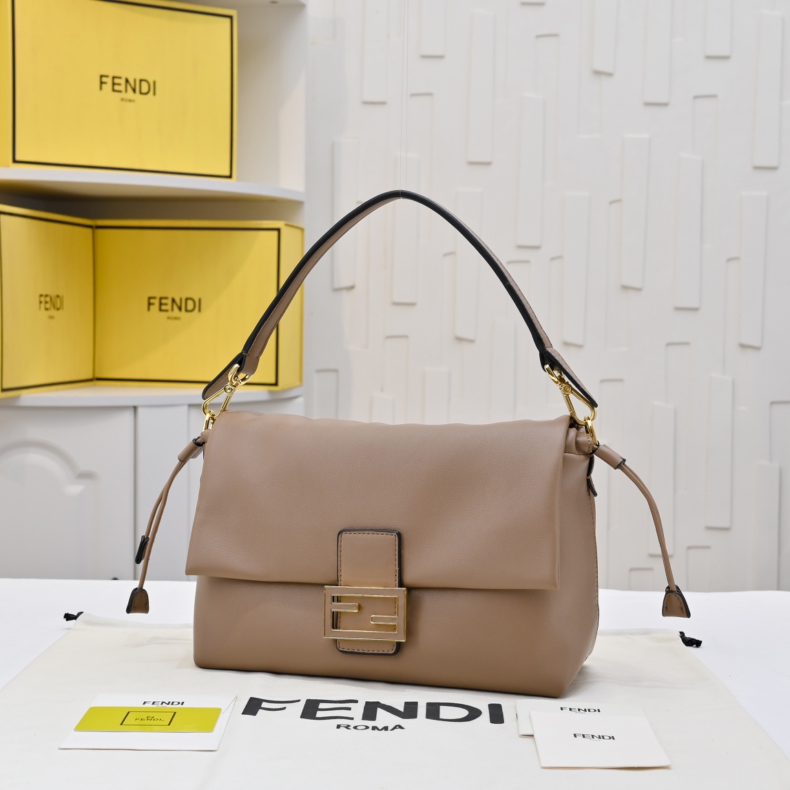FENDI Mamma Baguette Handbag 83015B108