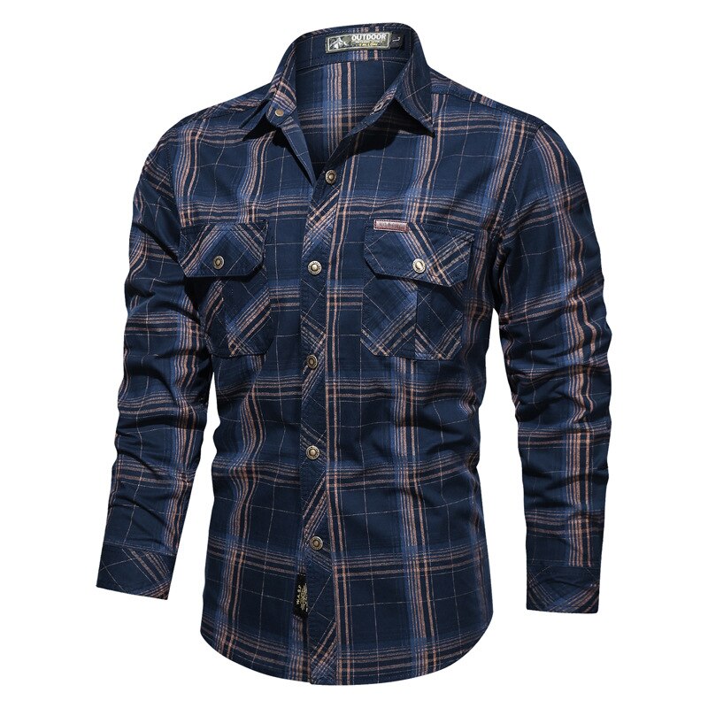 Plaid Elegance Men's Shirt